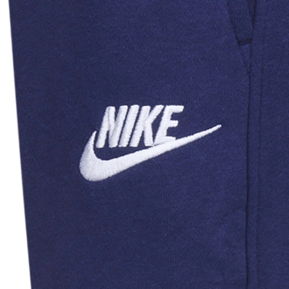 🏀NEW⚽️ I Kids Size 4 I Nike Sportswear Club Navy Fleece Joggers I - Picture 4 of 4